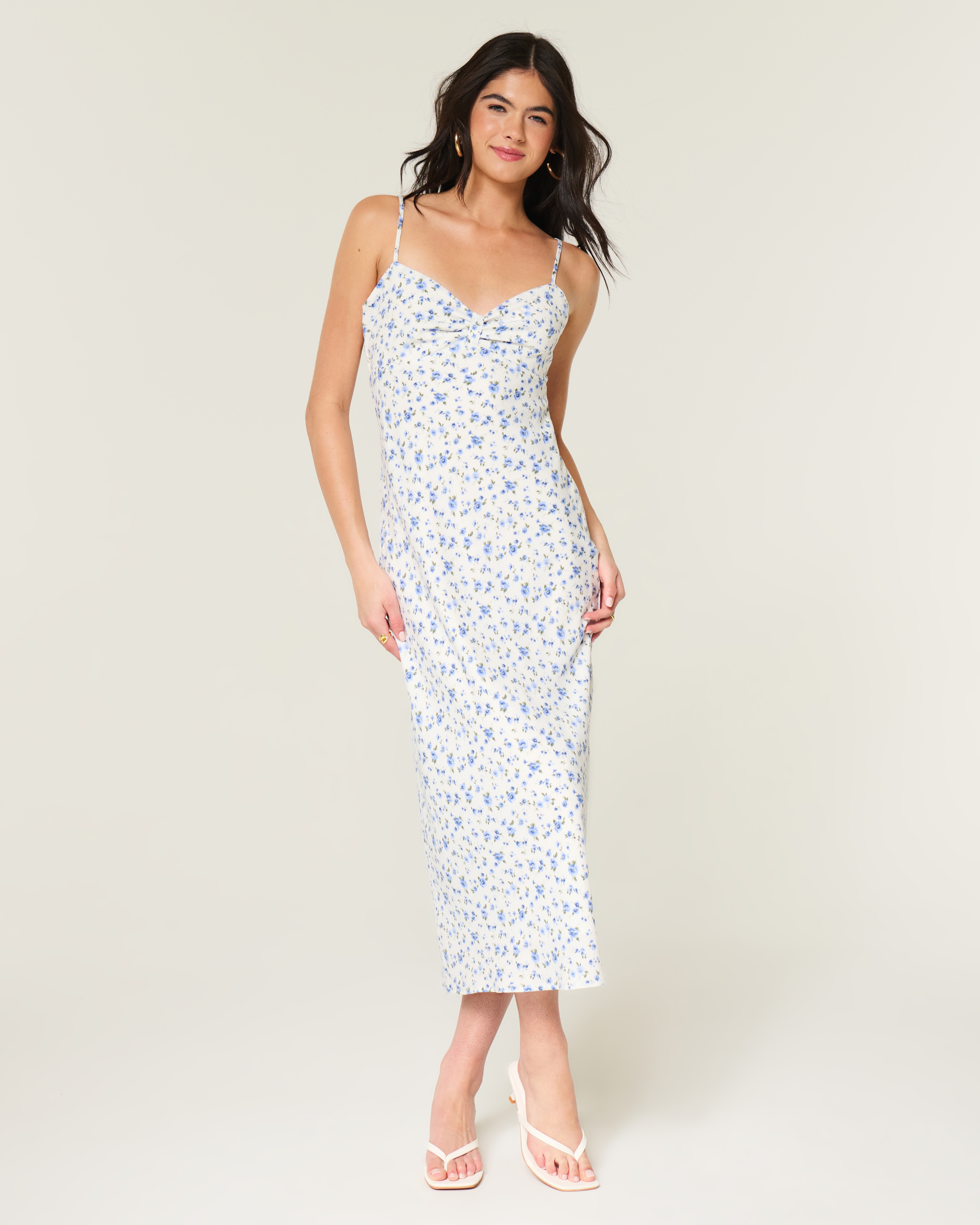 Crepe Slip Maxi Dress