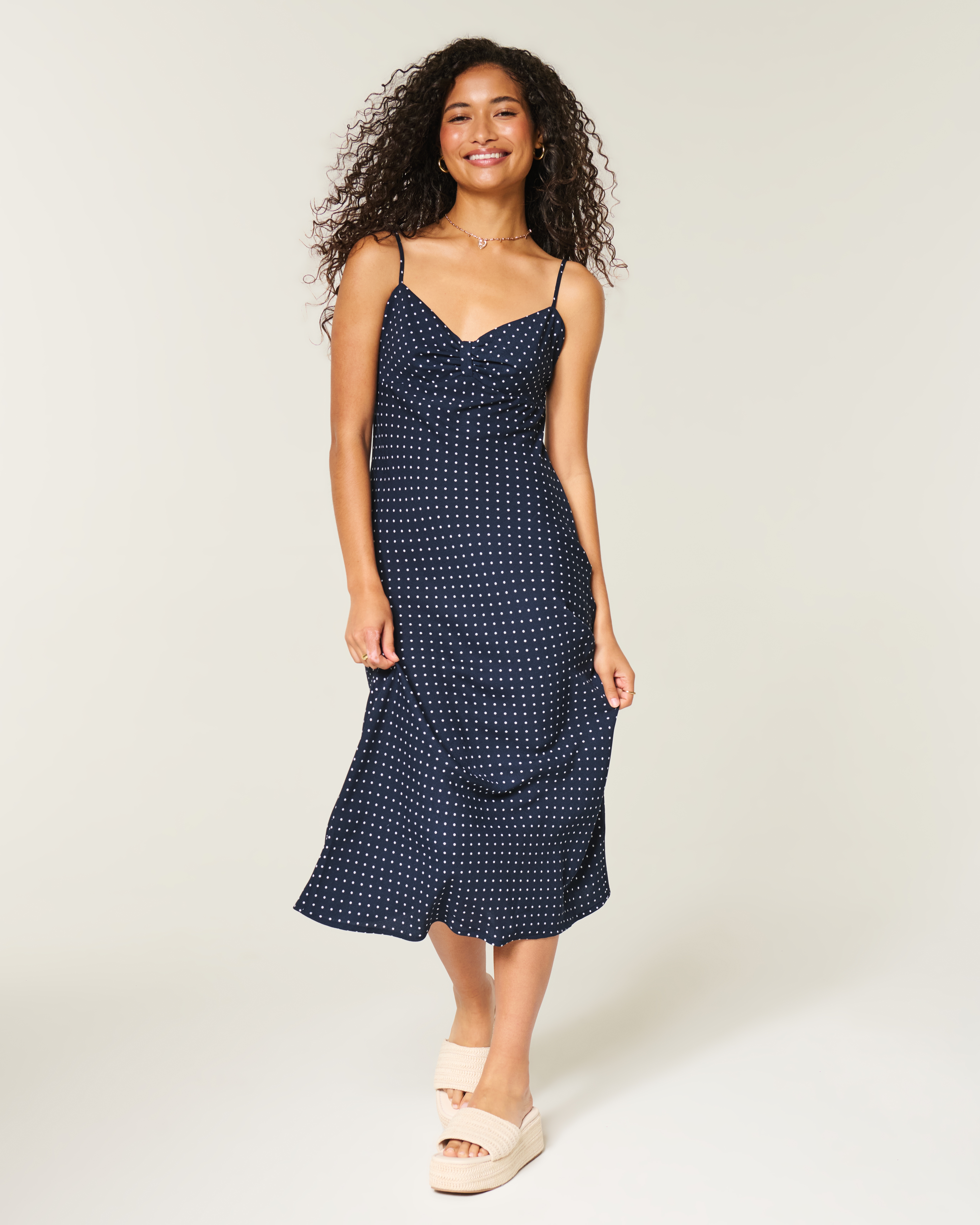 Crepe Slip Maxi Dress