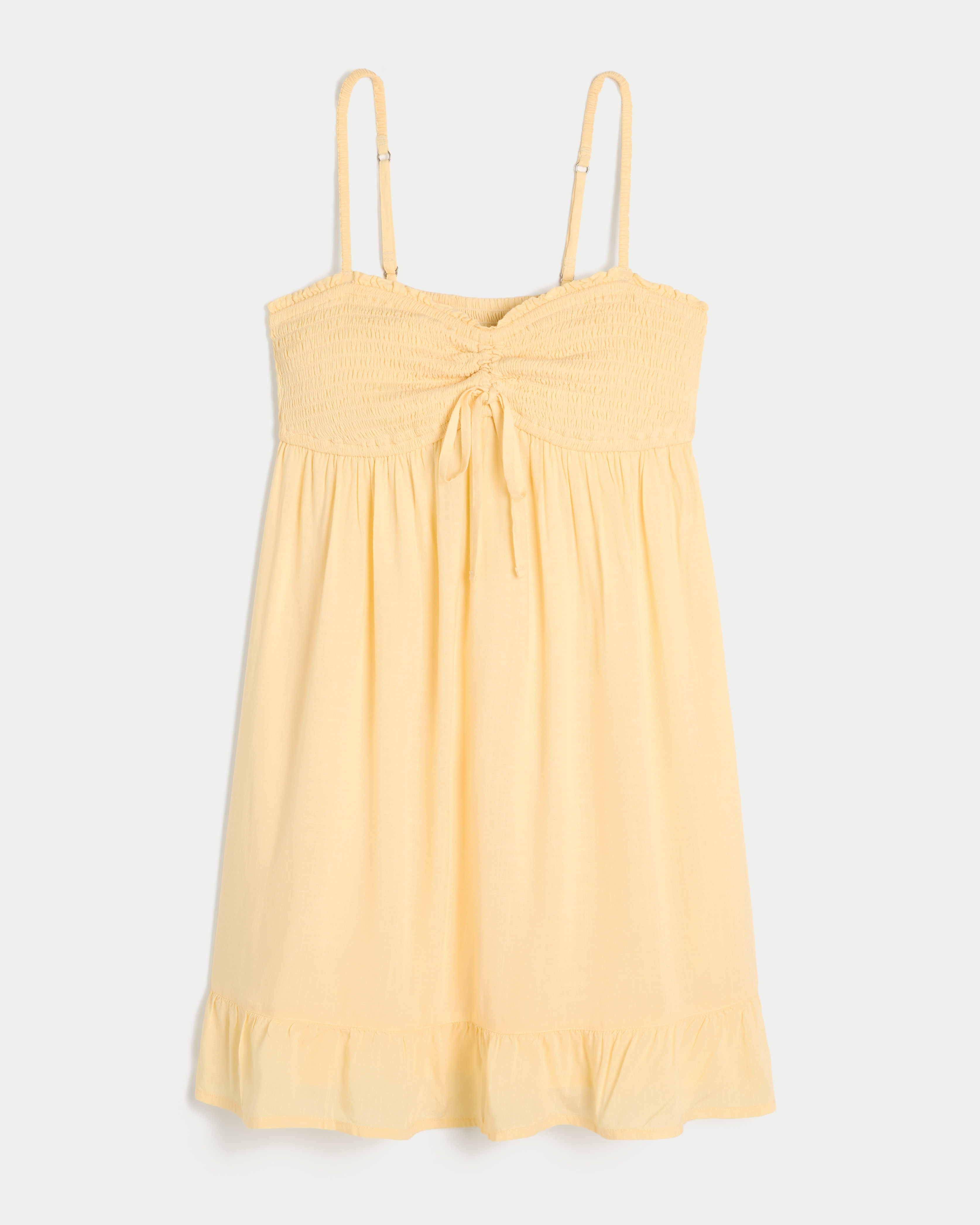 Smocked Bodice Mini Dress