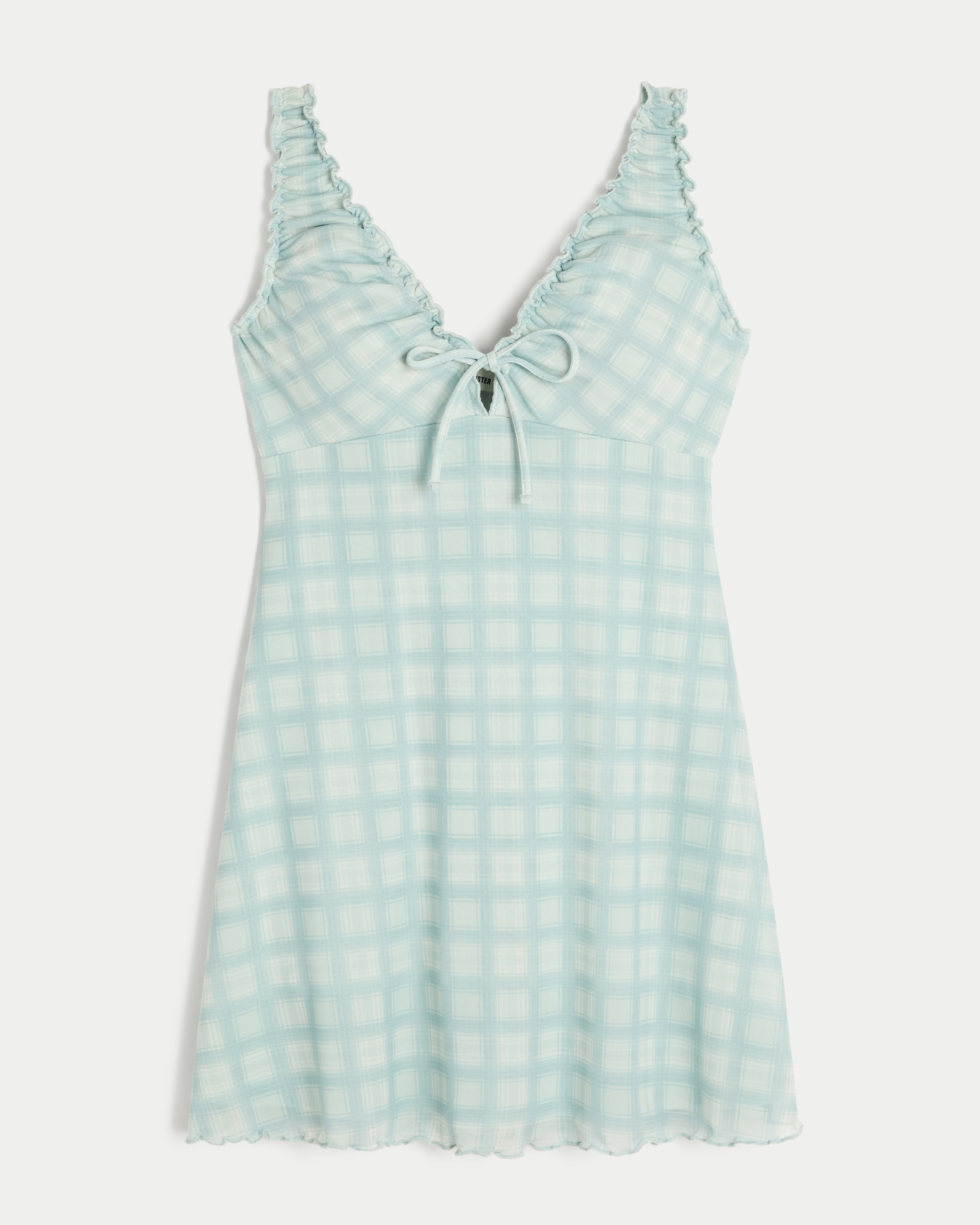 Mesh Knit Mini Dress