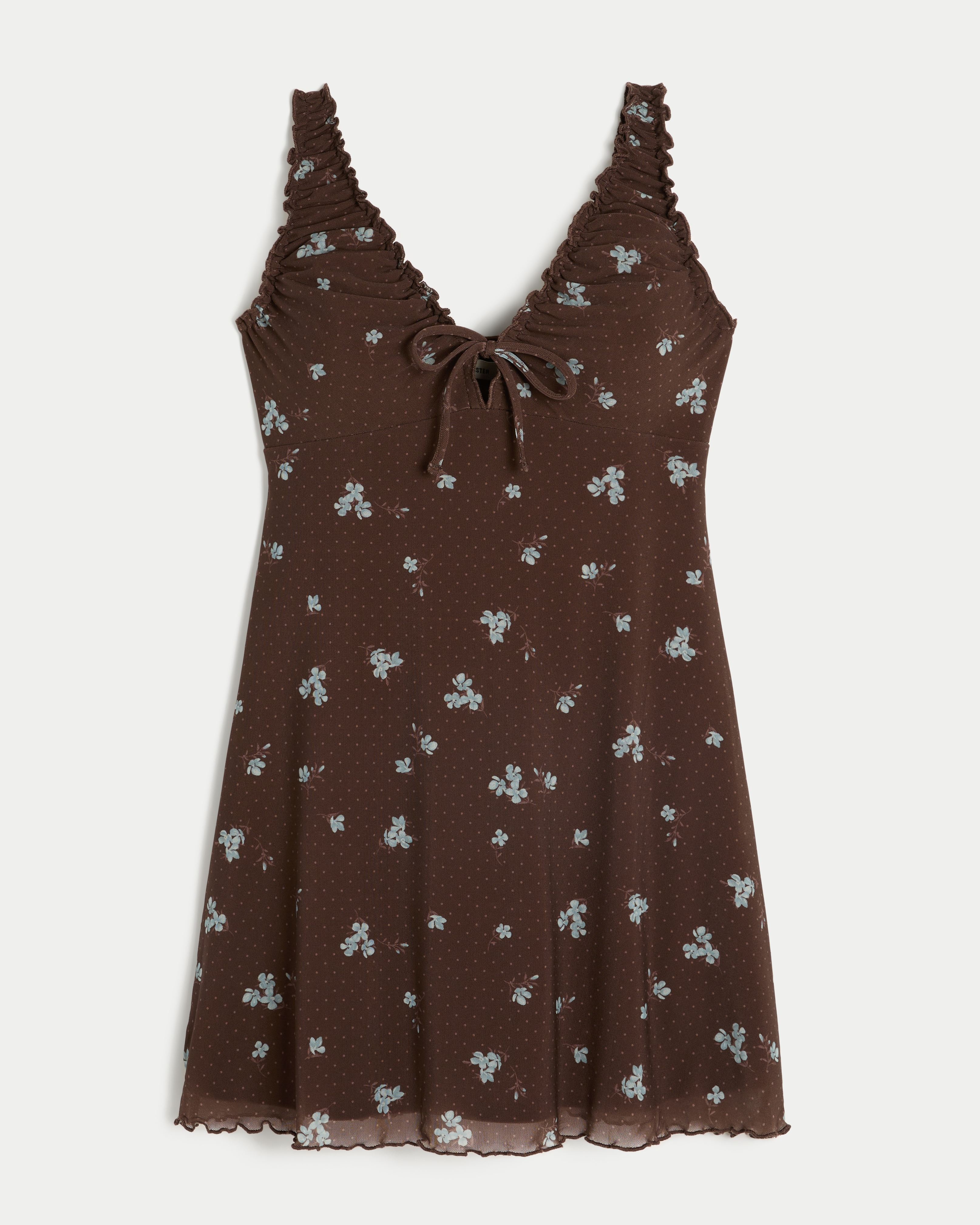 Mesh Knit Mini Dress