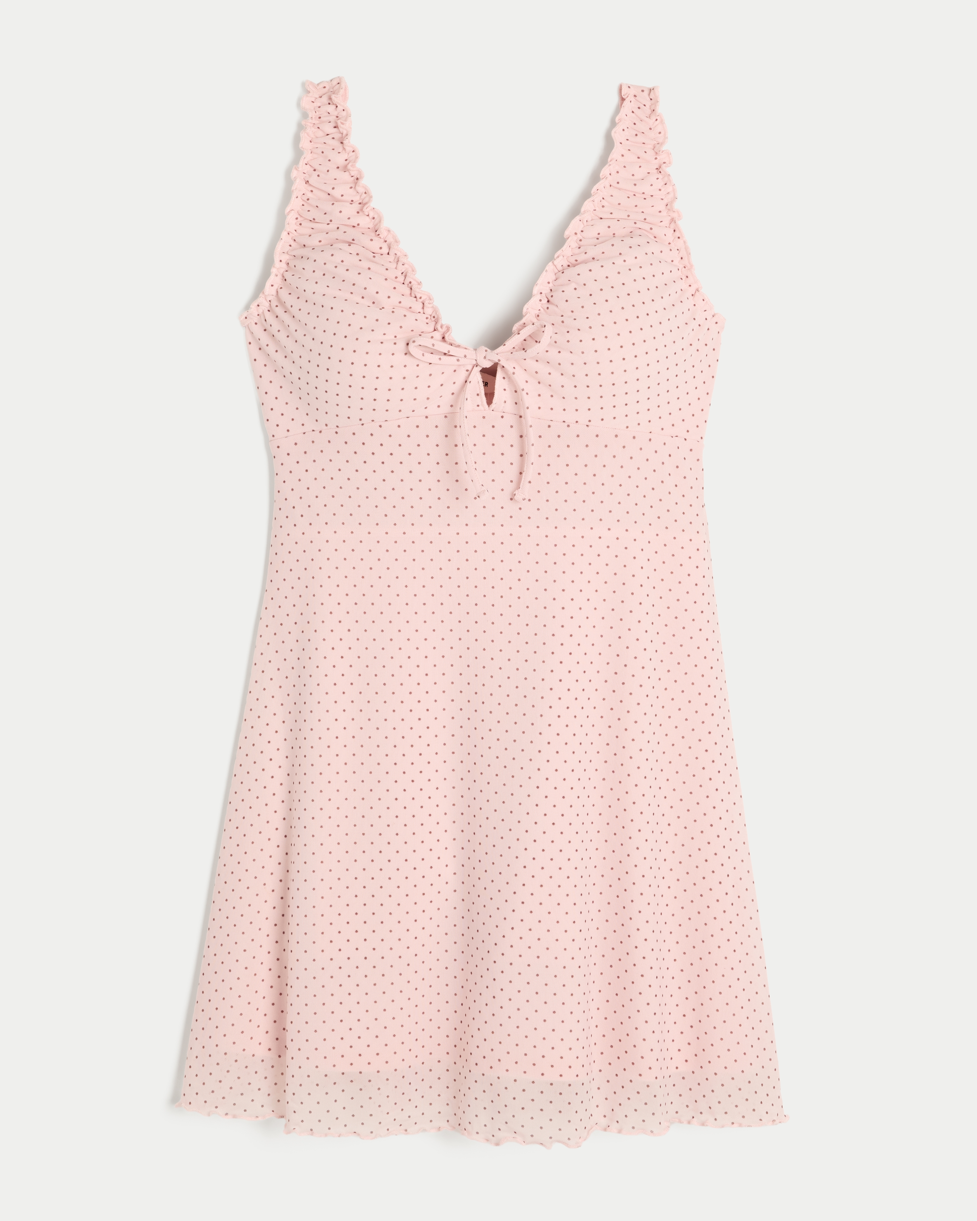 Mesh Knit Mini Dress
