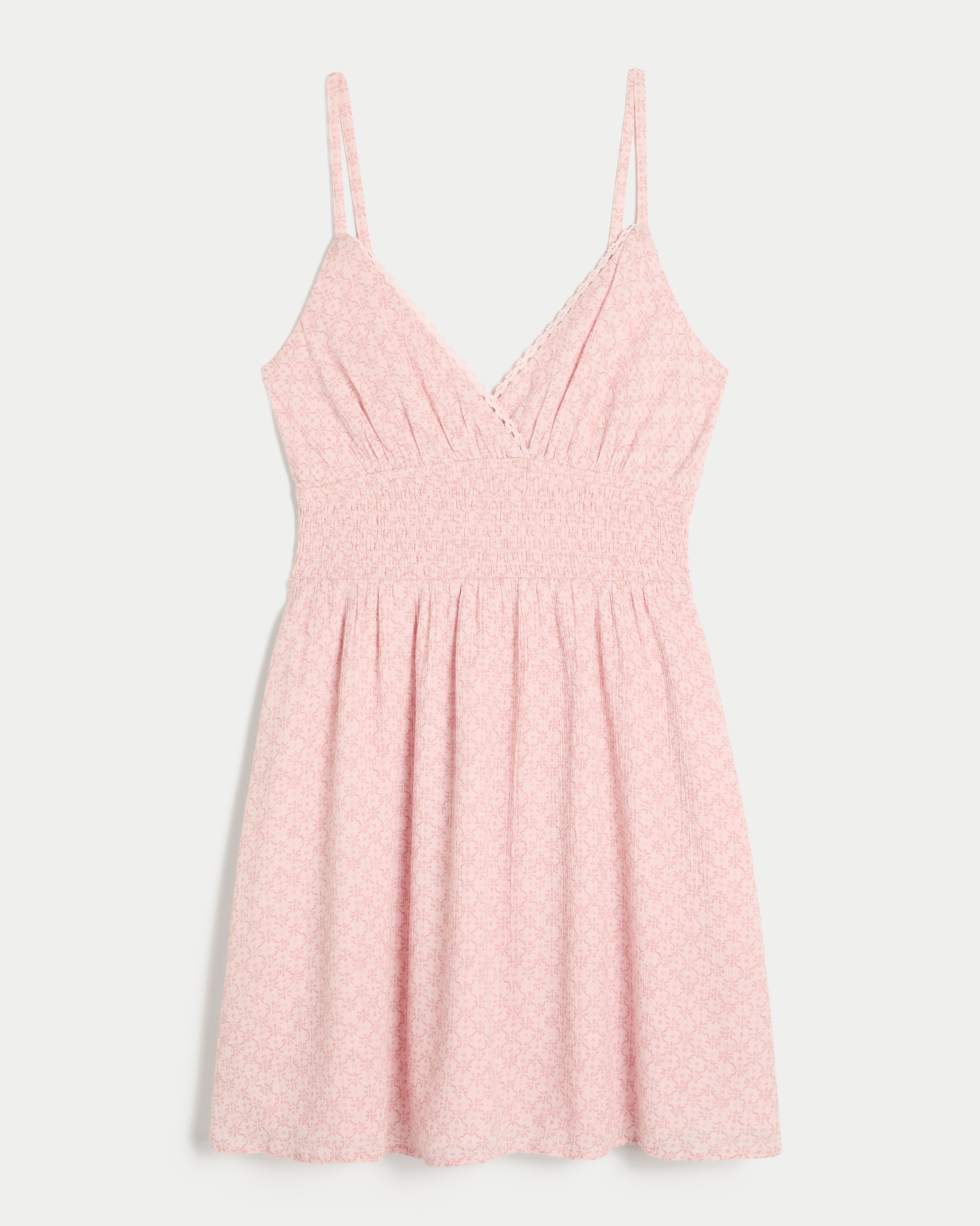 Smocked Waist Mini Dress
