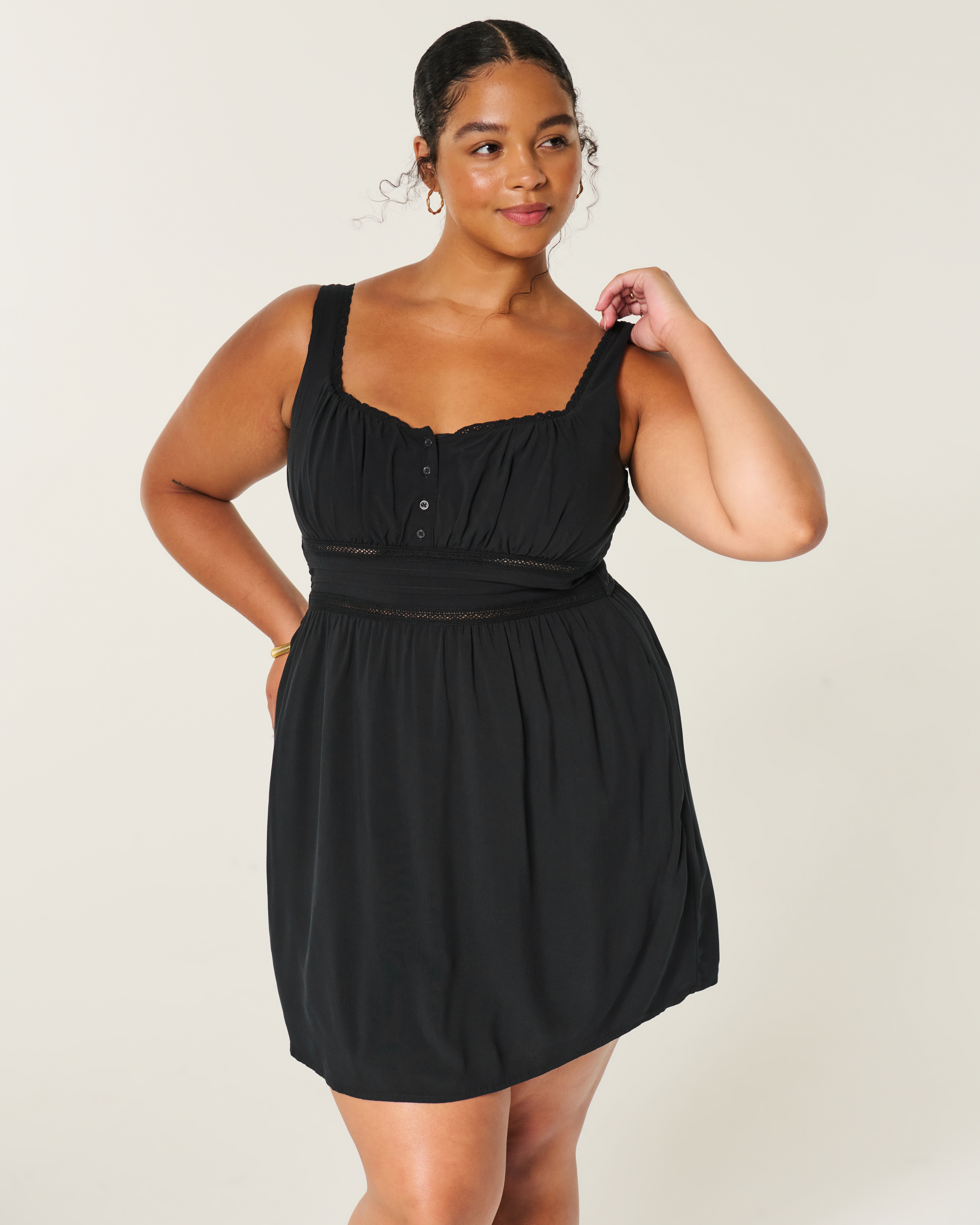 Scoop Babydoll Mini Dress