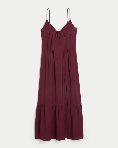 Pintuck Maxi Dress