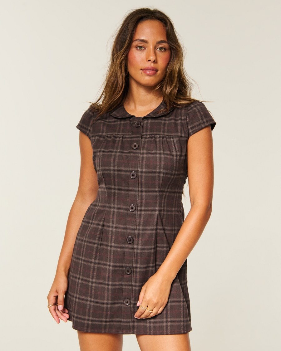 Peter Pan Collar Mini Dress