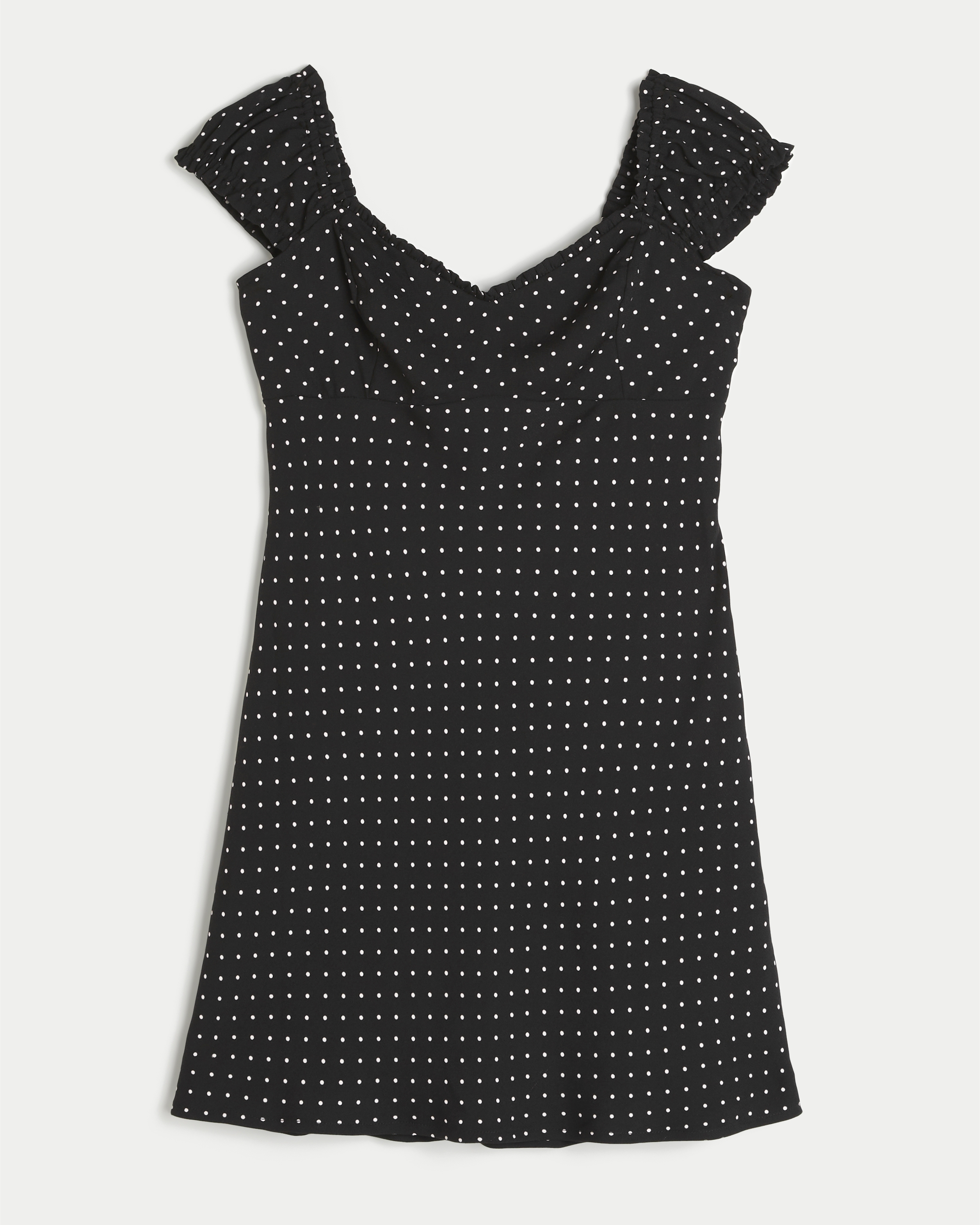 Hollister Crepe Mini Dress In Black