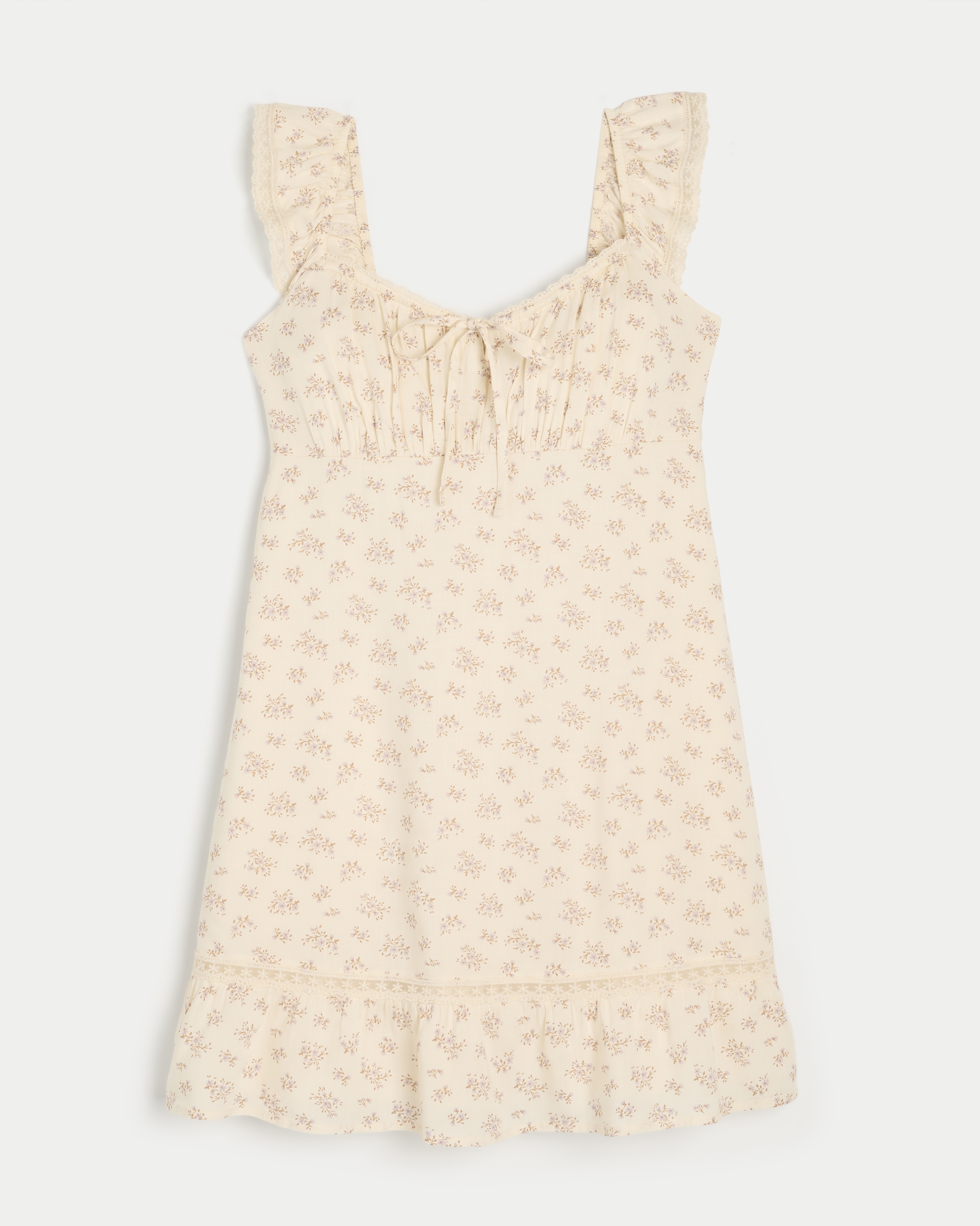 Flutter Sleeve Babydoll Dress