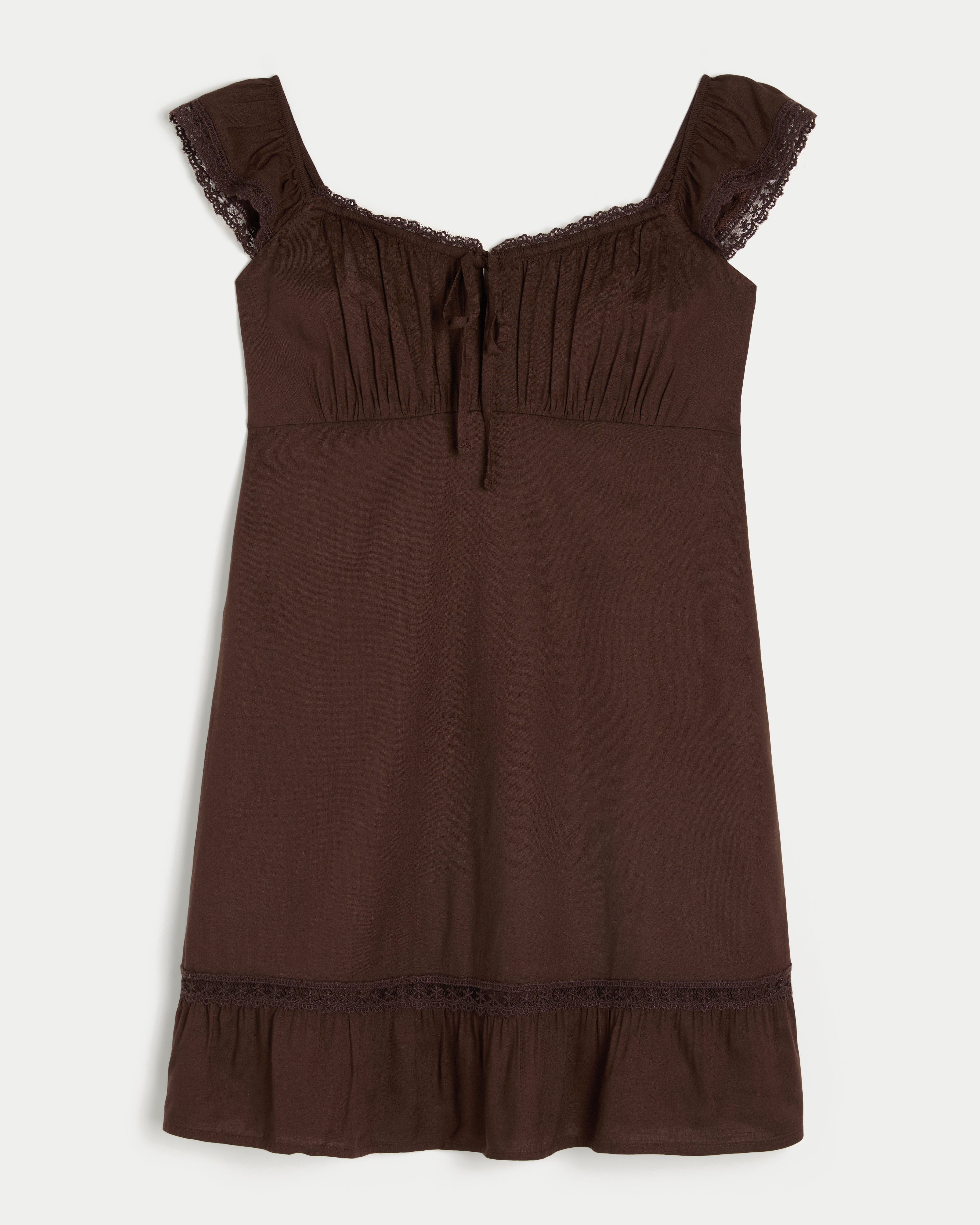 Flutter Sleeve Babydoll Dress