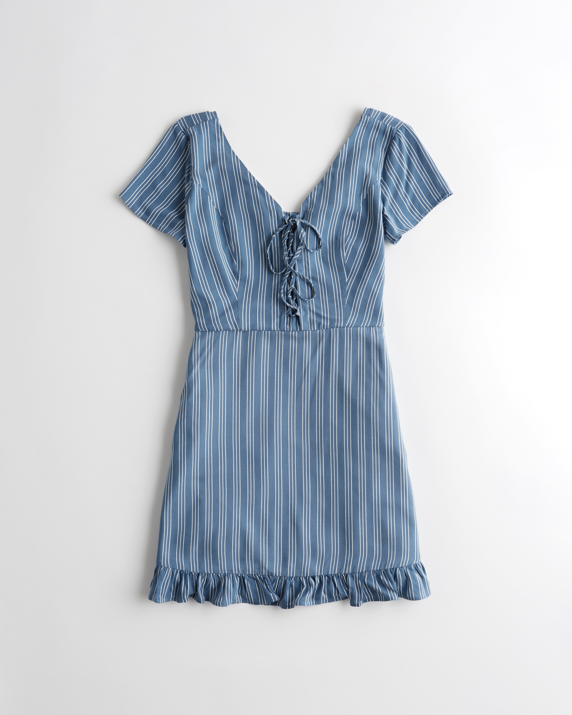 hollister lace up dress