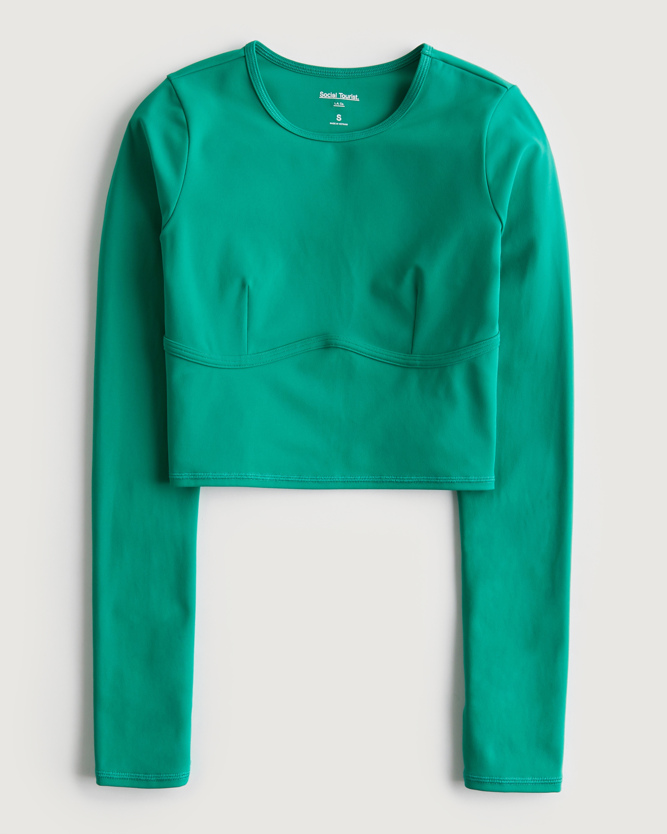 underbust long sleeve crop top