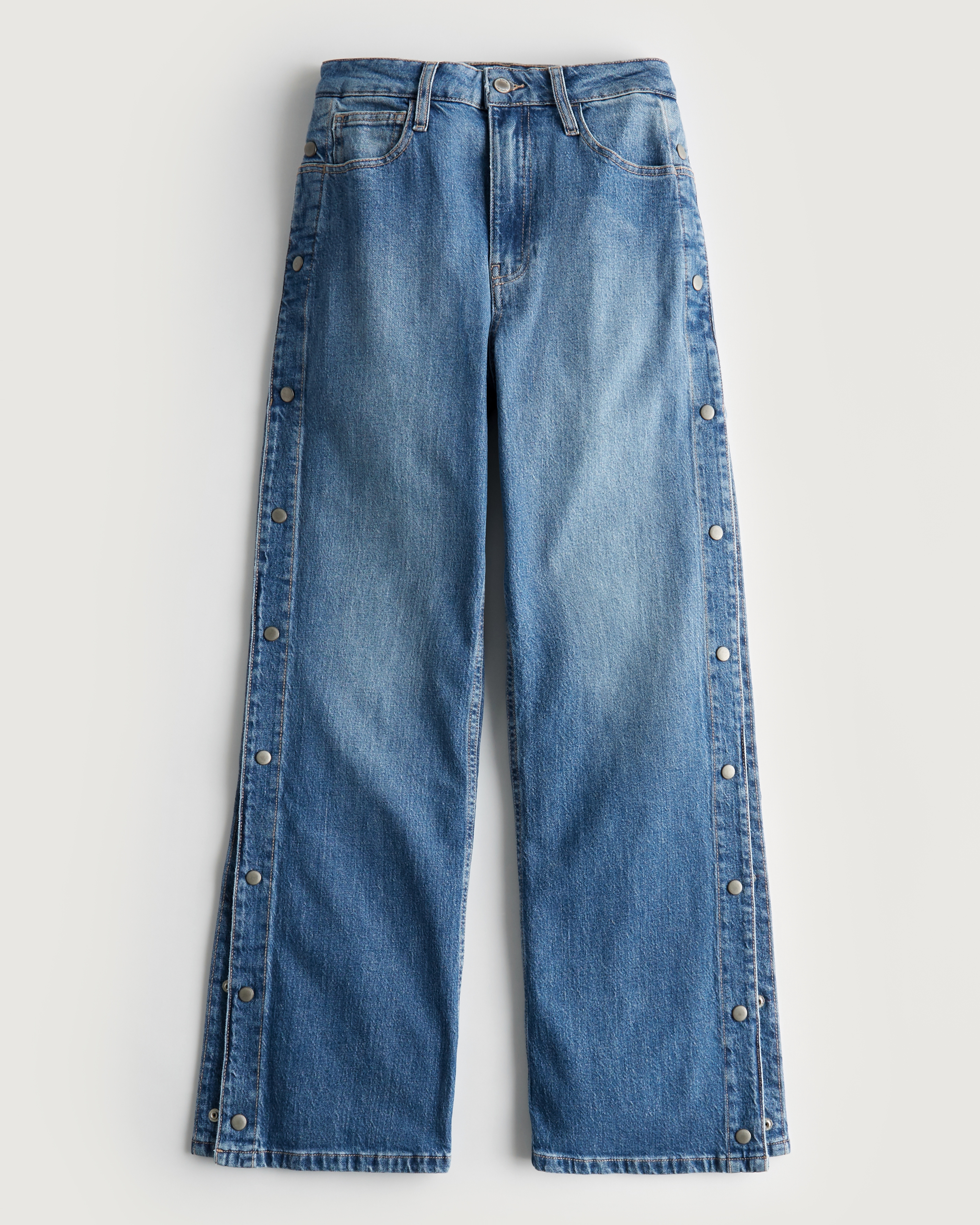 Hollister Social Tourist Highest Rise Side-Snap Extreme Baggy Jeans