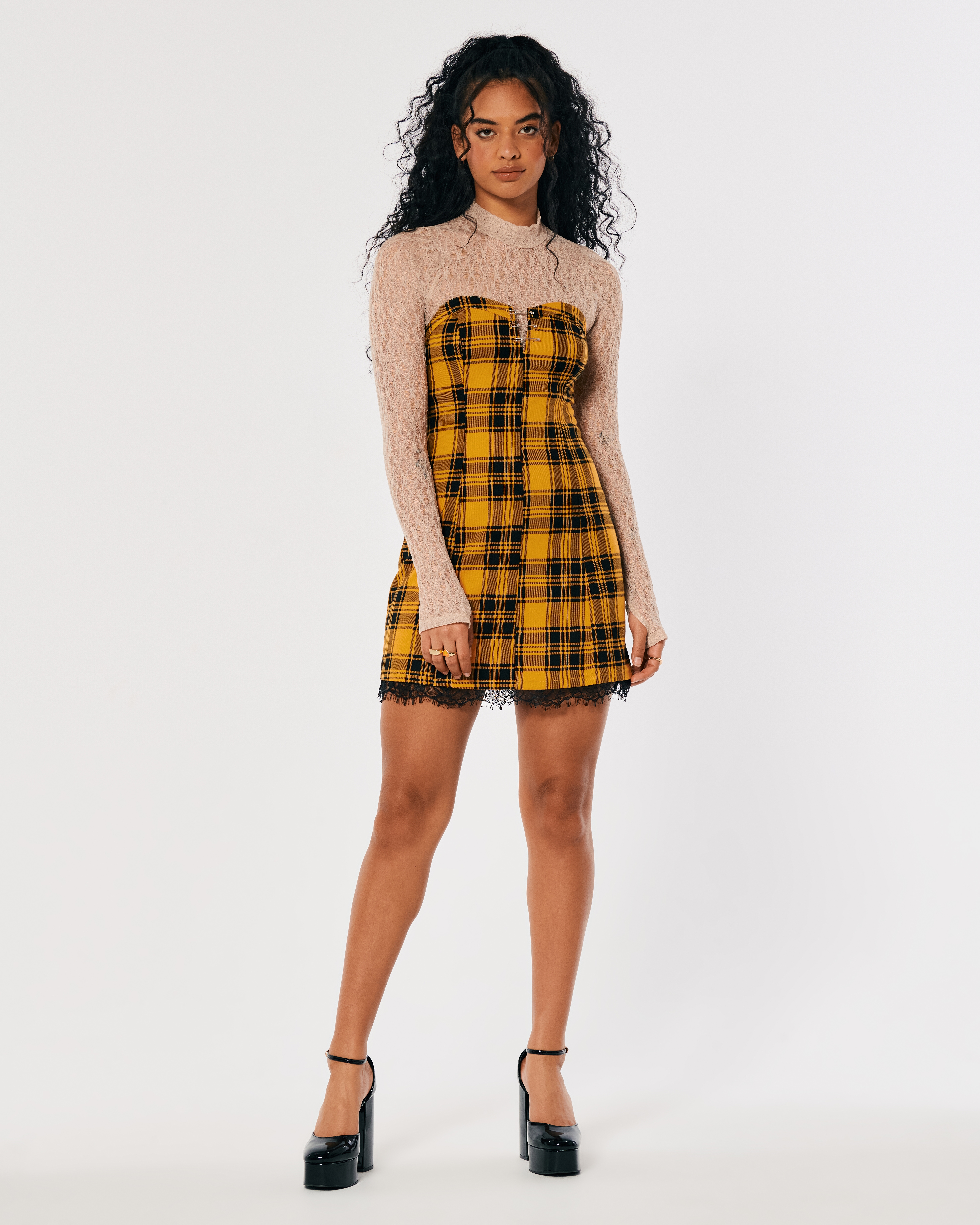 Plaid dress shop hollister