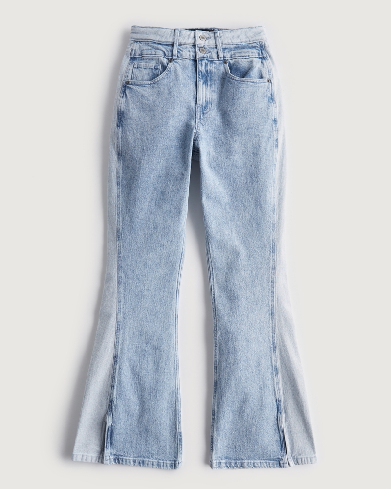 Women's Social Tourist Highest Rise DoubleWaistband Contrast Flare