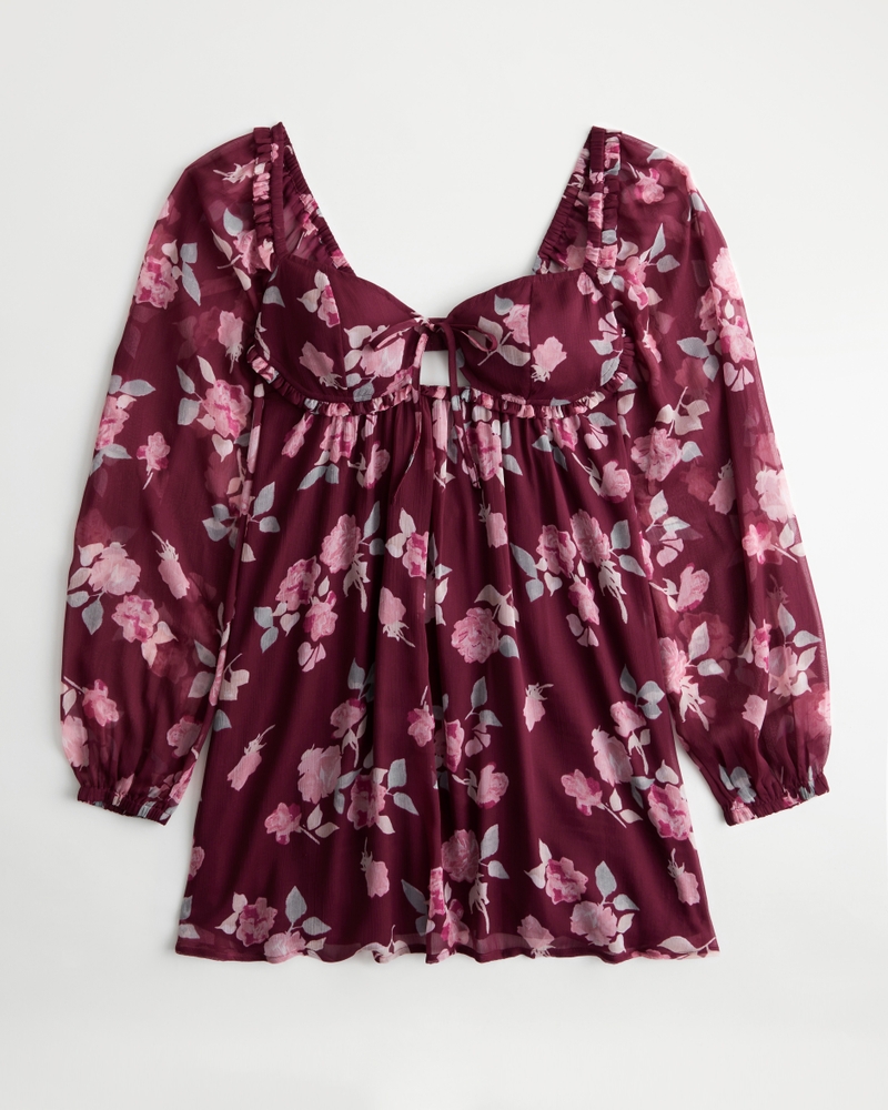 hollister ruffle dress