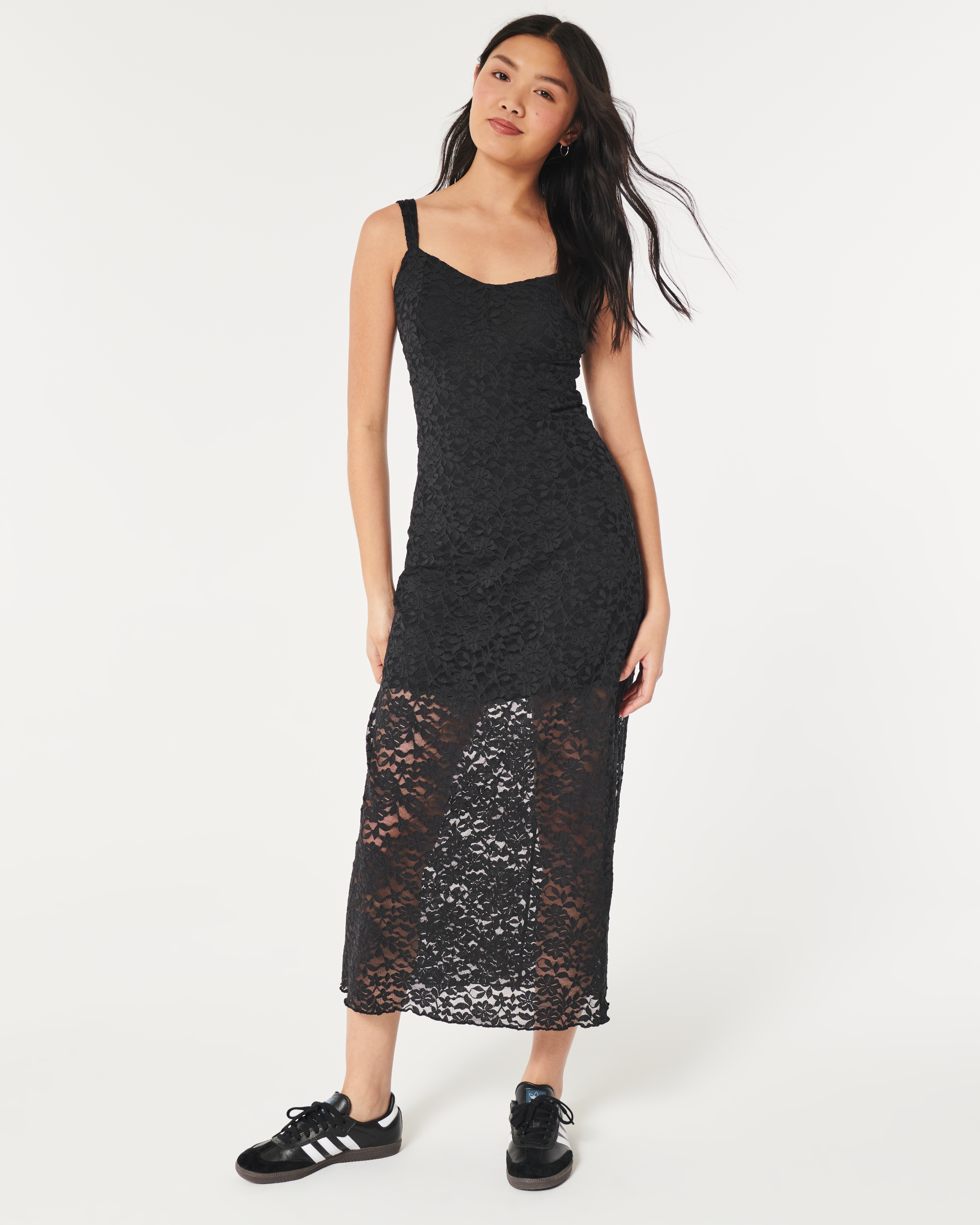 Hollister black sales lace dress