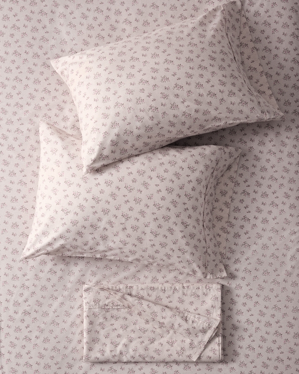Hollister x Target Percale Floral Sheet Set, Pink Floral view 1