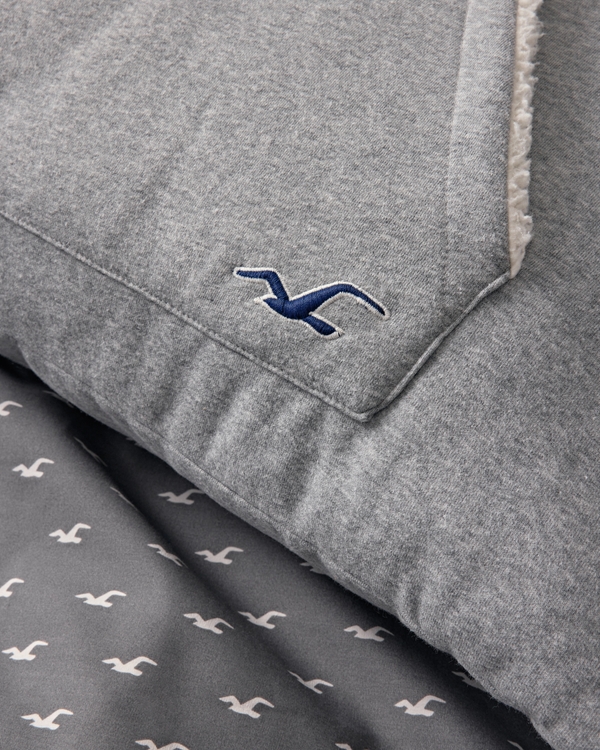 Hollister x Target Oversized Study Buddy Pillow, Heather Grey view 2
