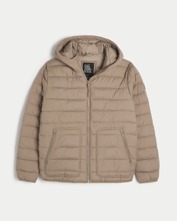 Lightweight puffer jacket hollister new arrivals