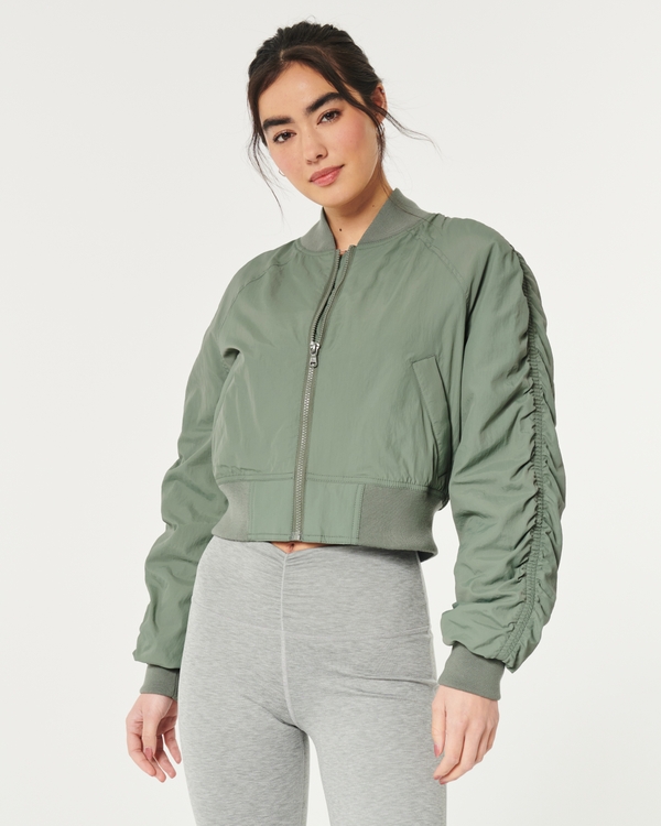 Hollister Woman S Jacket Cotton Stretch Collar Full zipper California –  Retrospect Clothes