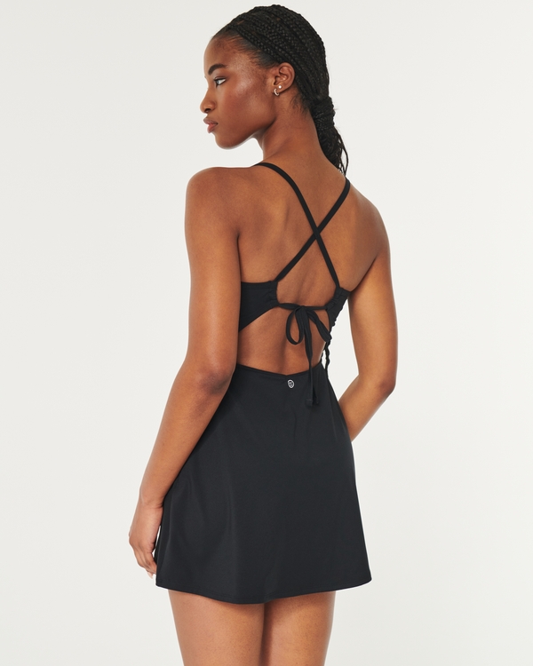 Gilly Hicks Active Strappy Back A-Line Dress, Black