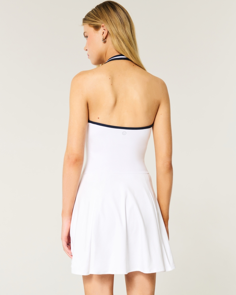 Gilly Hicks Active Pleated Halter Dress