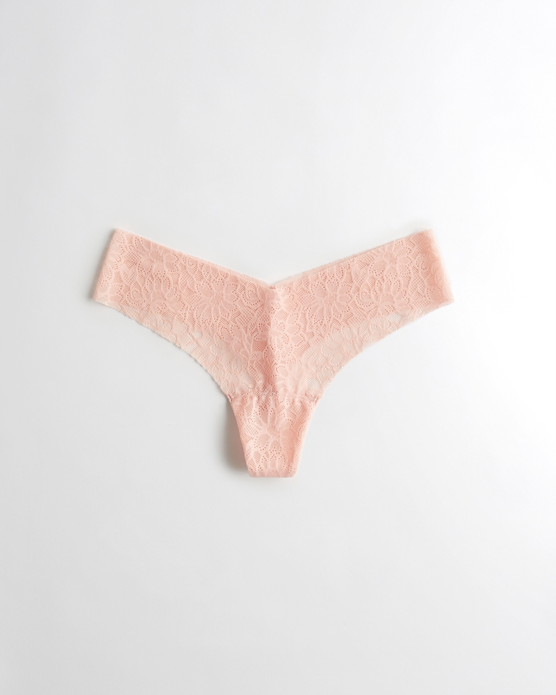 Hollister Gilly Hicks Lace No-Show Thong Underwear