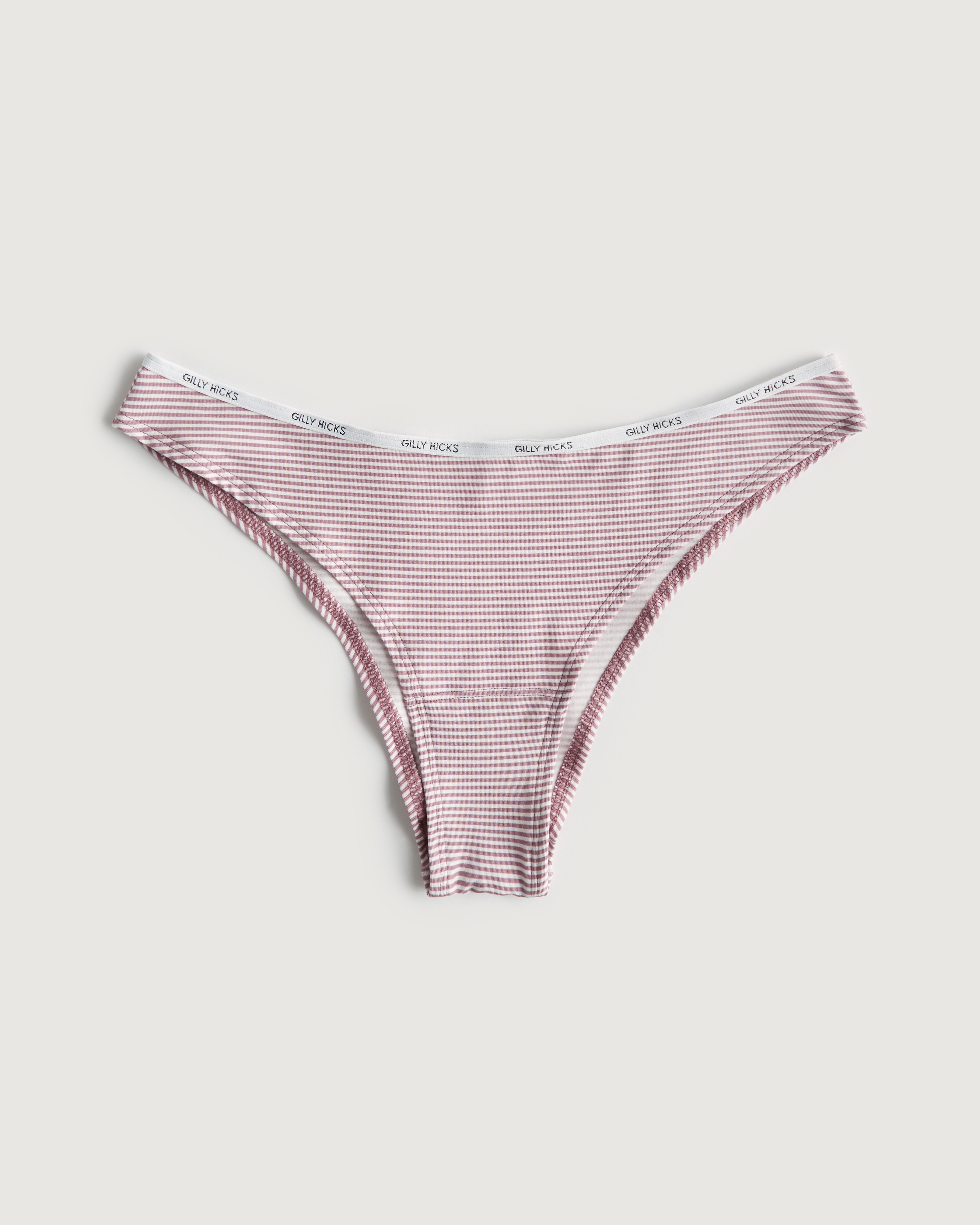 Hollister Gilly Hicks Ribbed Cotton Blend Bikini Underwear