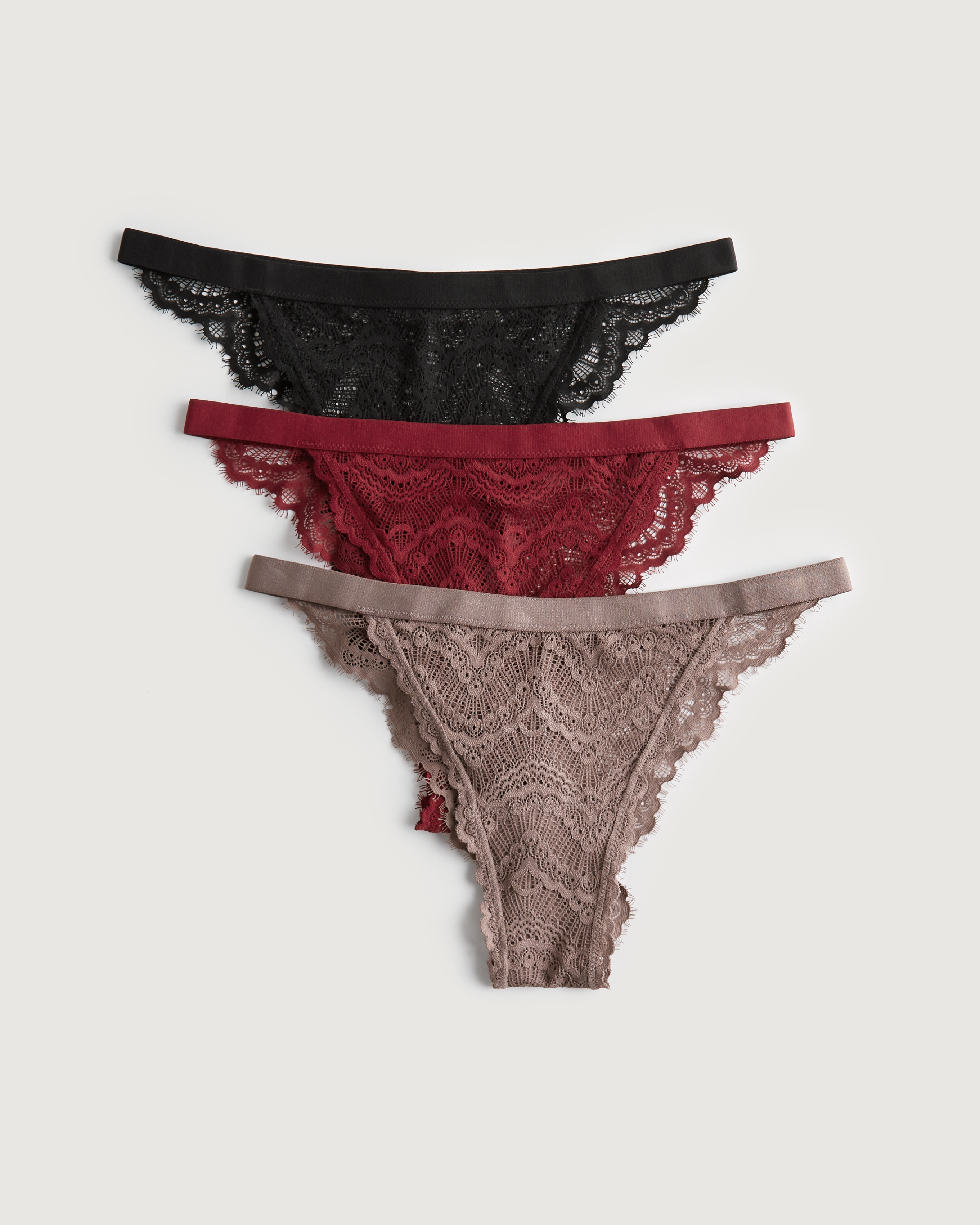 Hollister Gilly Hicks Lace String Cheeky 3-Pack