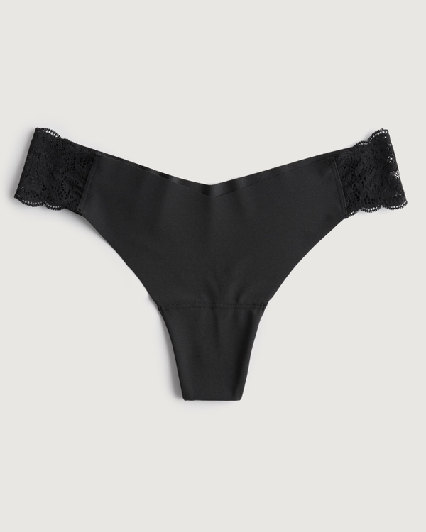 Women's Gilly Hicks Lace-Side No-Show Thong Underwear | Women's Bras & Underwear | HollisterCo.com