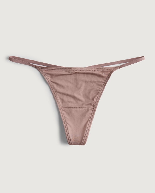 Gilly Hicks G-String Thong Underwear, Brown