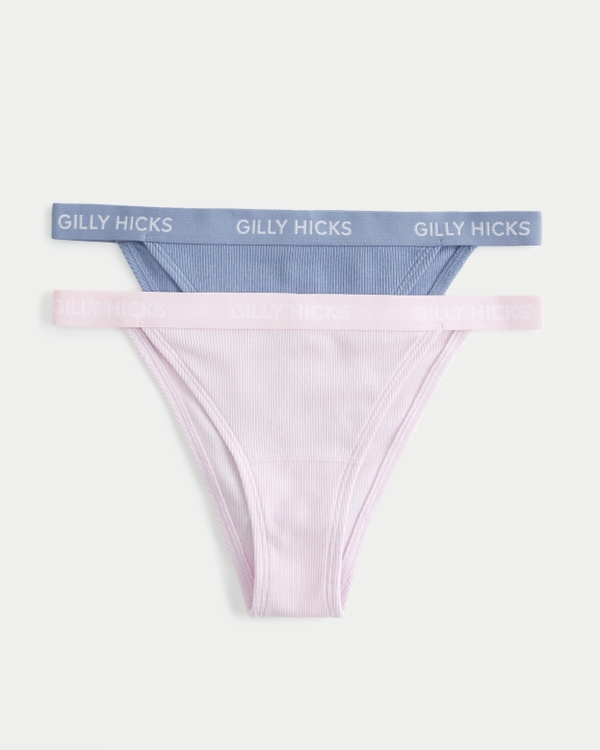 Hollister Gilly Hicks Lace-Side No-Show Hiphugger Underwear 5-Pack