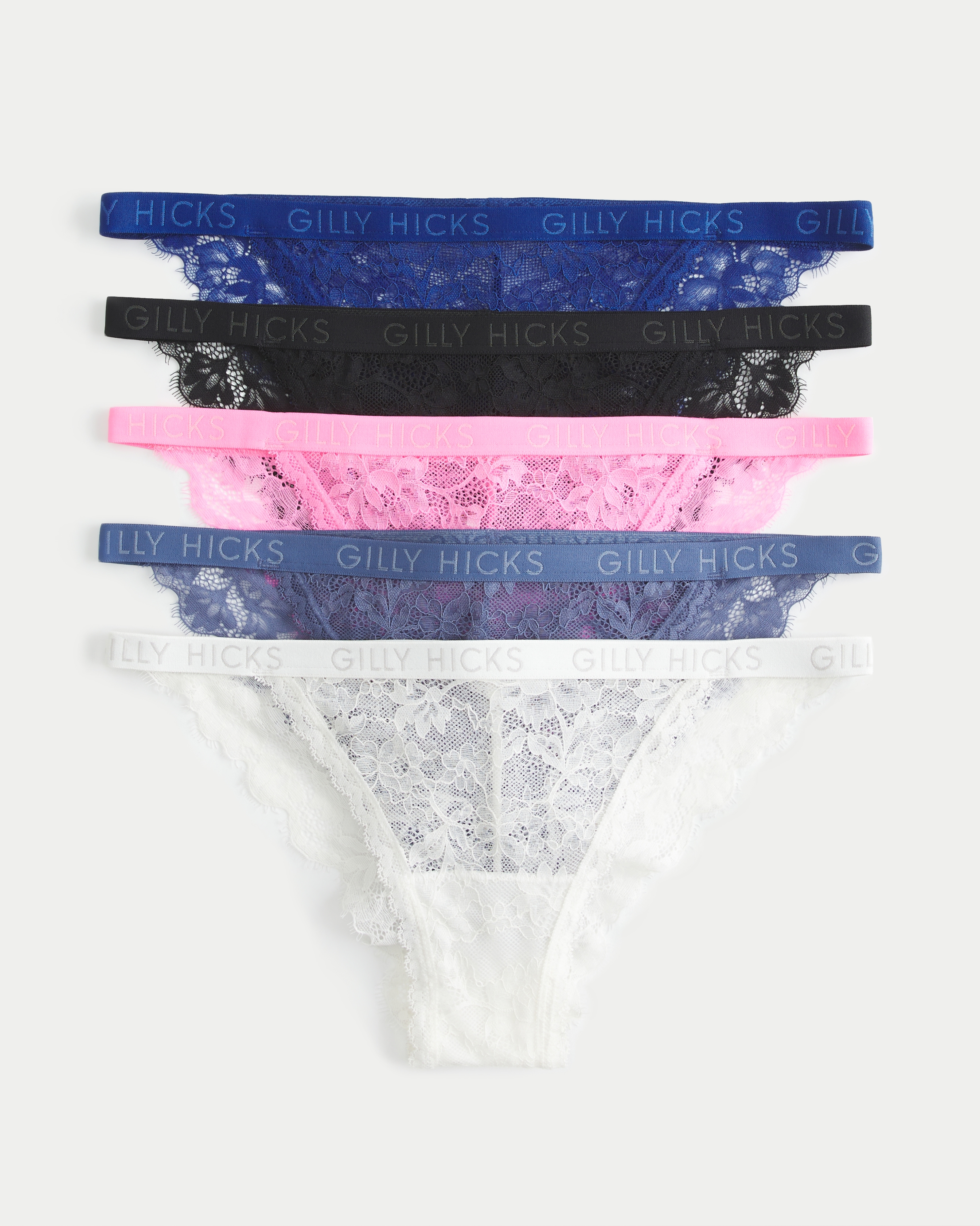 Gilly Hicks Lace Cheeky Underwear 5-Pack