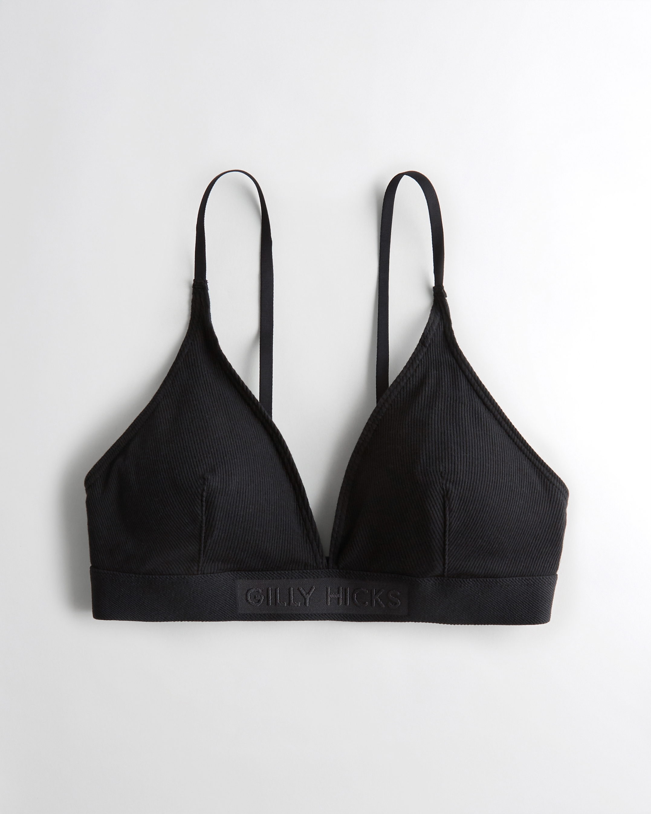 Ribbed Seamless Triangle Bralette