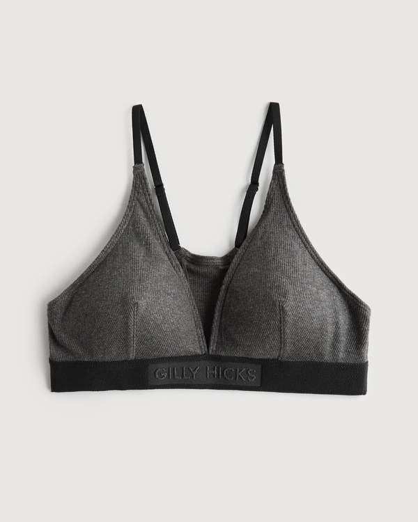 Women's Gilly Hicks Ribbed Cotton Triangle Bralette | Women's Up To 70% Off Select Styles | HollisterCo.com