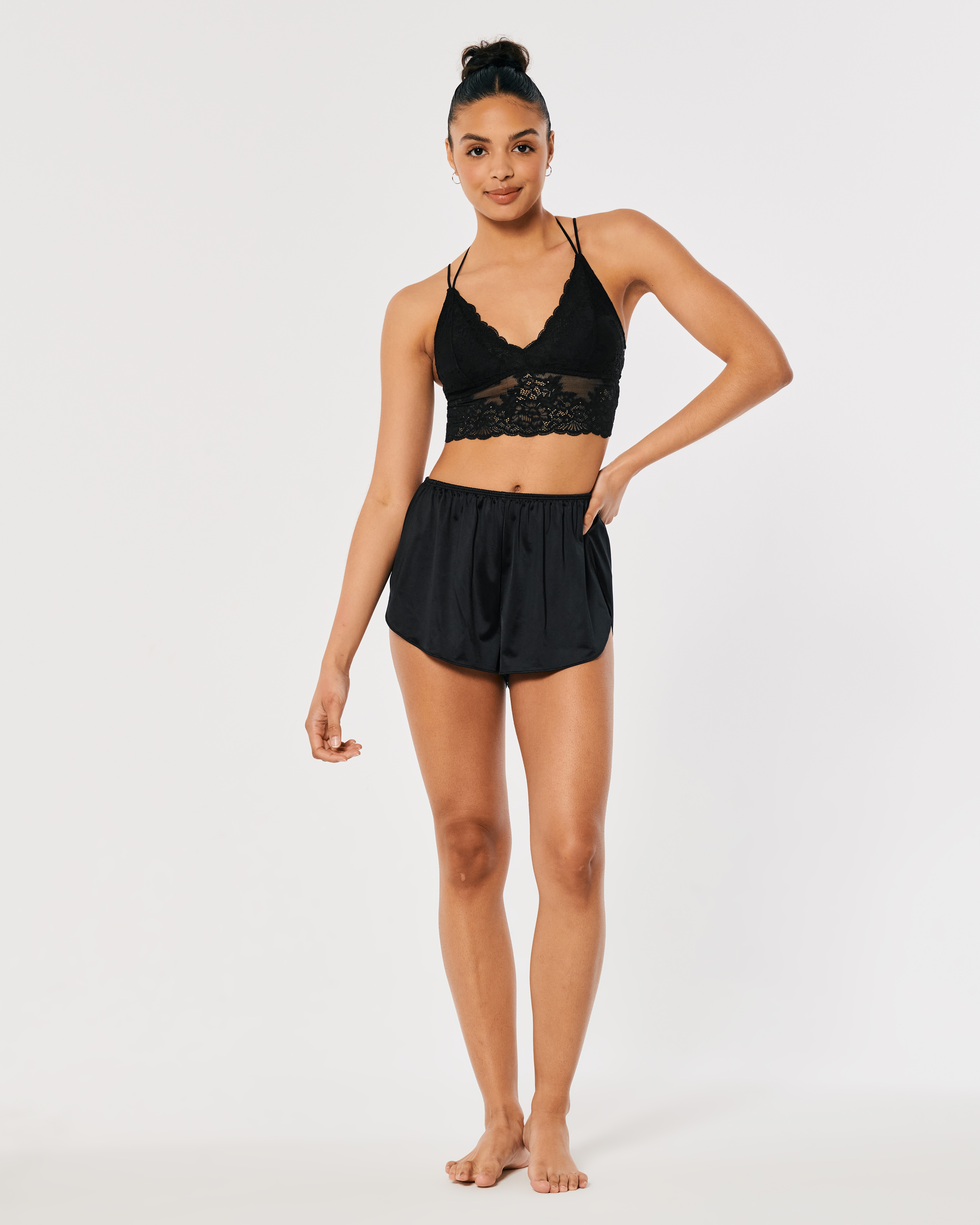 Gilly Hicks Removable-pads Lined Lace Bralette from Hollister on