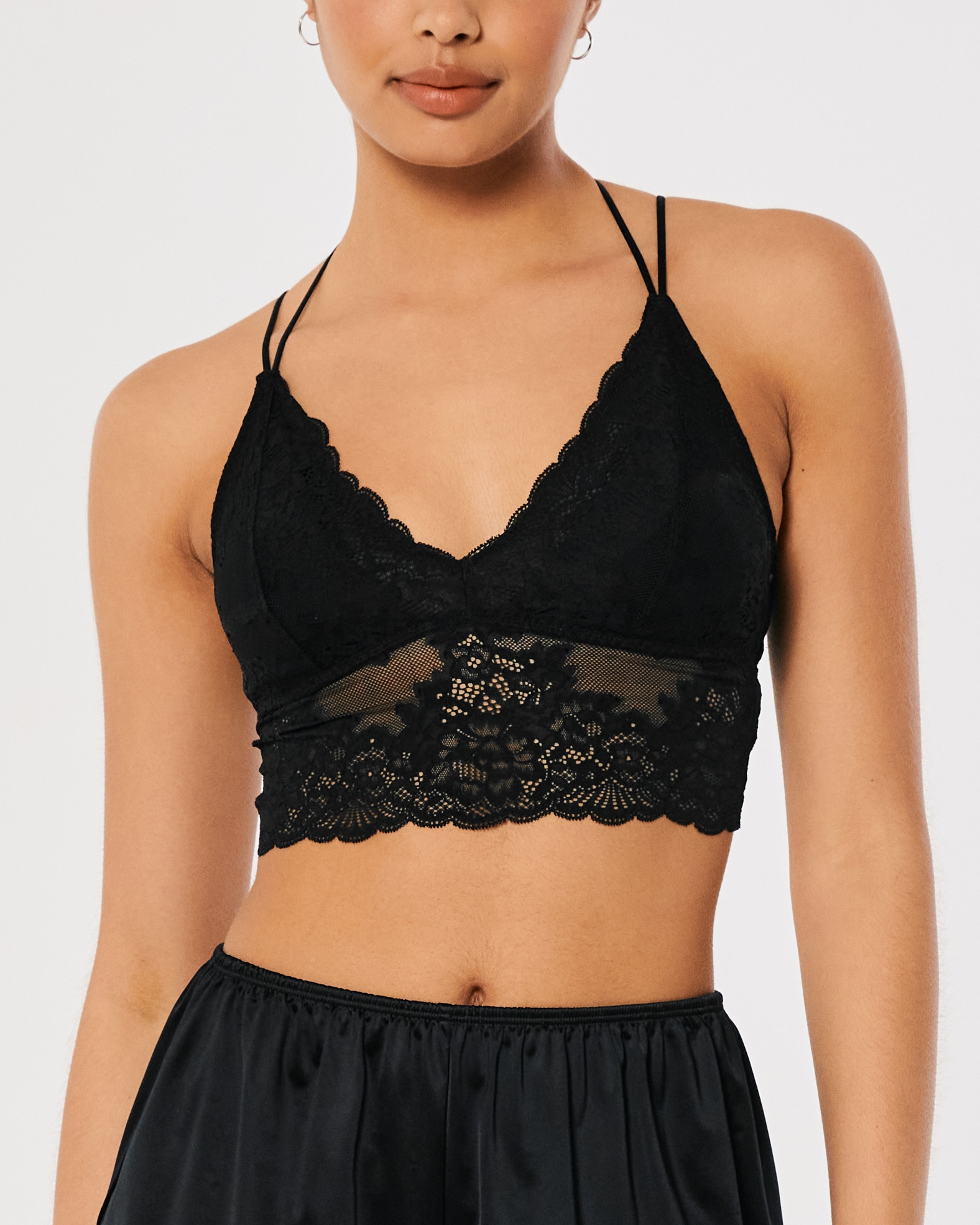 Black bralette sale hollister