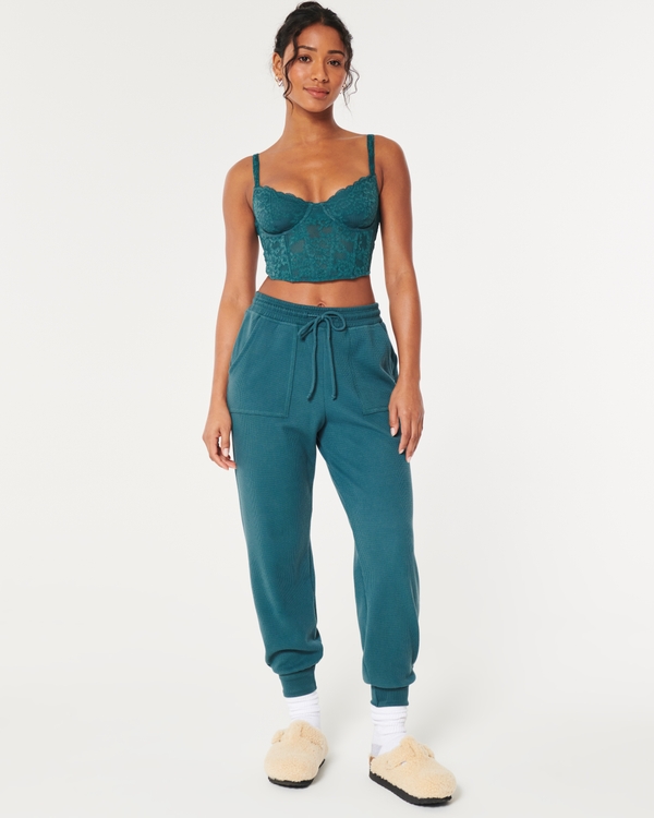 Gilly Hicks Lace Bustier, Teal view 2