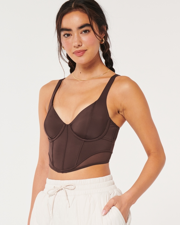 Hollister Gilly Hicks Go Energize Strappy Sports Bra in Pink