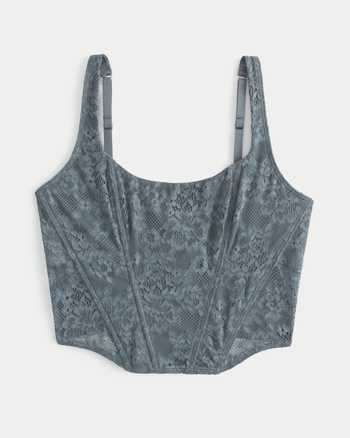 Gilly Hicks Hollister Long Lace Bralette, Women's Fashion