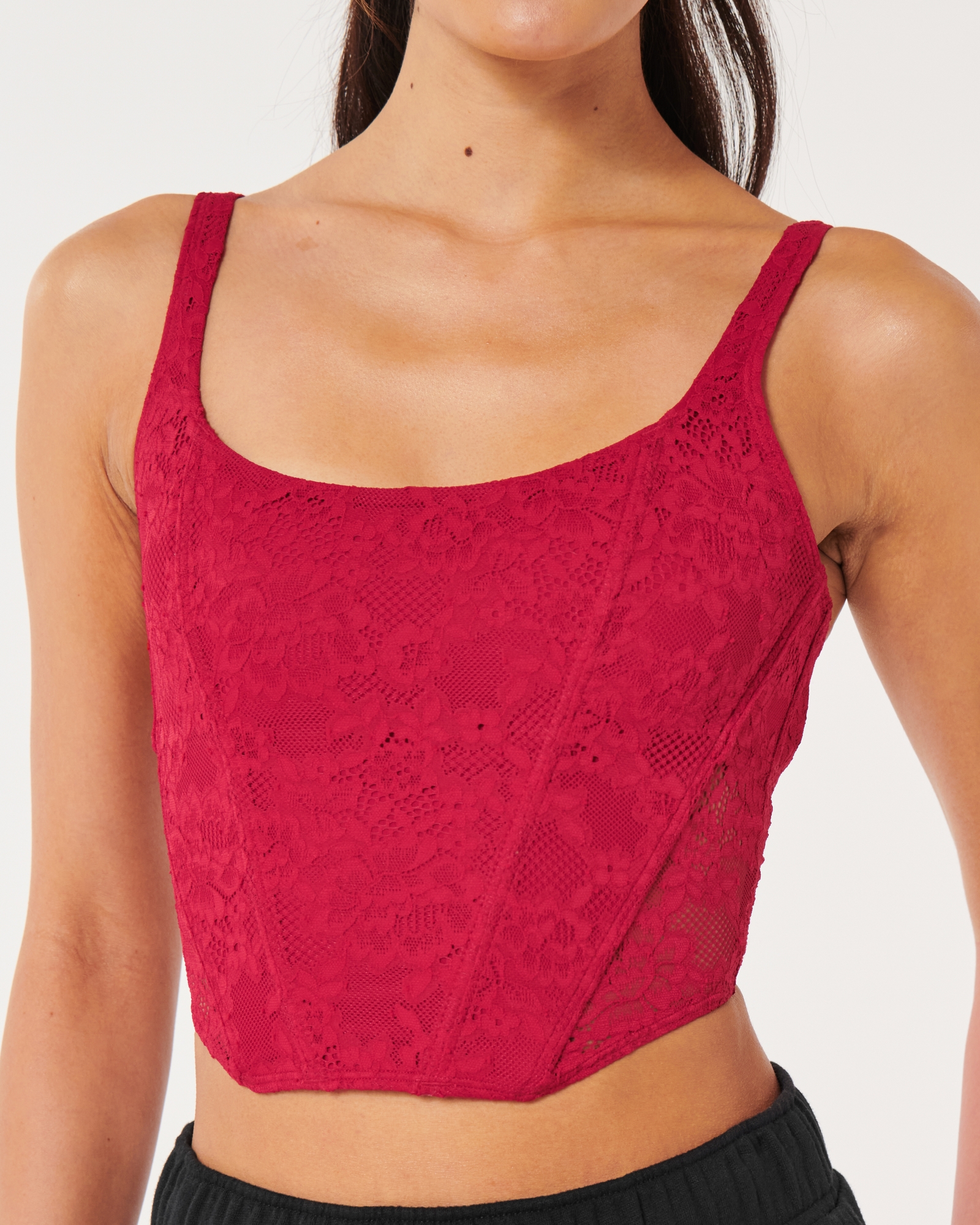 Women's Gilly Hicks Recharge Lace-Up Back Corset, Women's Bras & Underwear