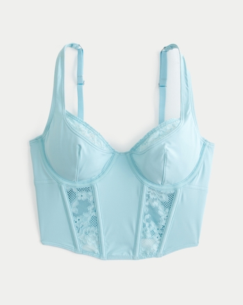 Gilly Hicks Abercrombie & Fitch Sydney Bralette Teal Blue Lace