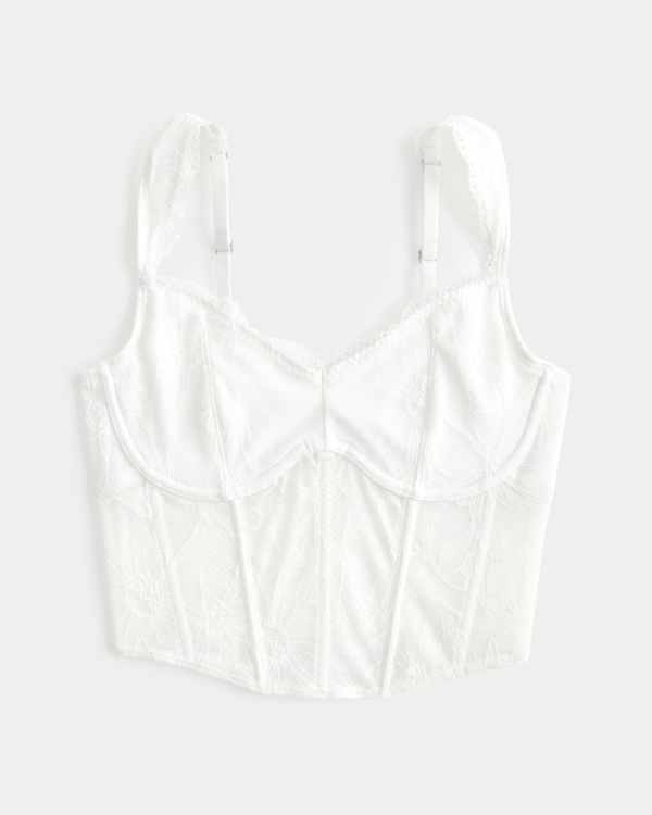 Gilly Hicks Lace Bustier, White