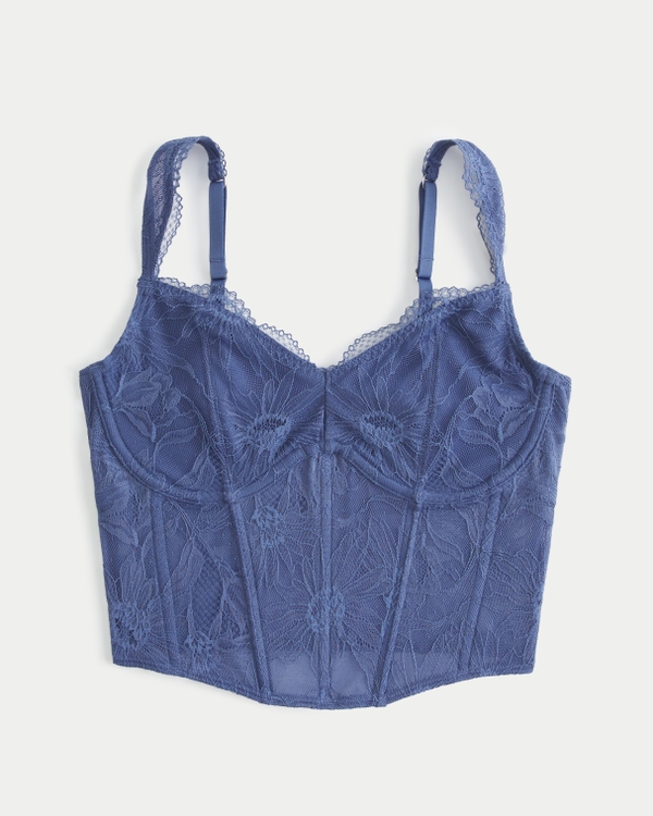 Gilly Hicks Lace Bustier, Blue