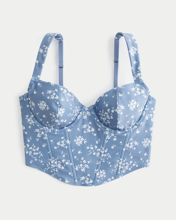 Hollister Golly Hicks Bralette Strappy Bralet Light Blue Lace Bra