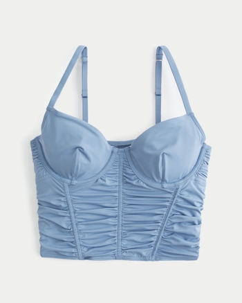Women s Gilly Hicks Ruched Micro Modal Bustier Women s Bralettes Sports Bras HollisterCo