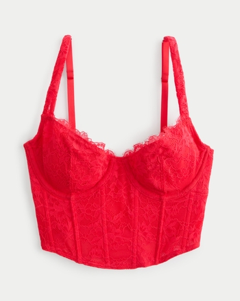 Red hollister bralette best sale