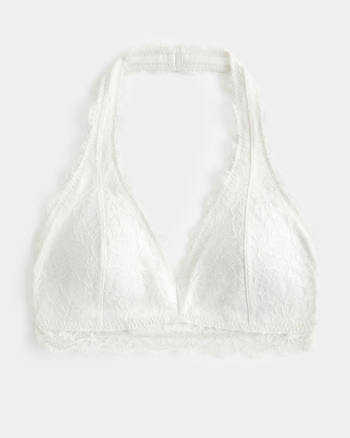 Hollister black halter bralette sales