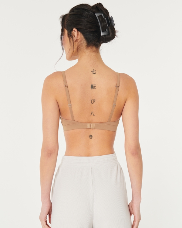 Gilly Hicks Micro-Modal Triangle Bralette, Light Brown view 2
