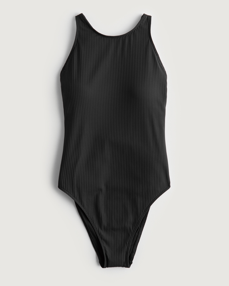 Women's Gilly Hicks Ribbed OnePiece Swimsuit Women's Swimwear